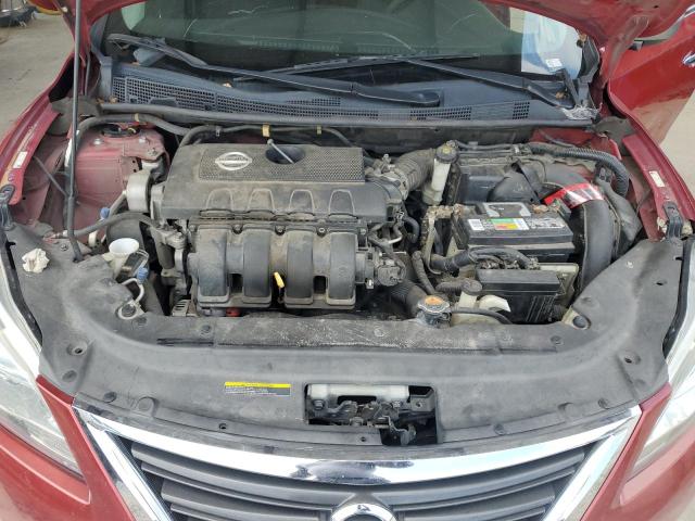 3N1AB7AP3DL700724 - 2013 NISSAN SENTRA S RED photo 11