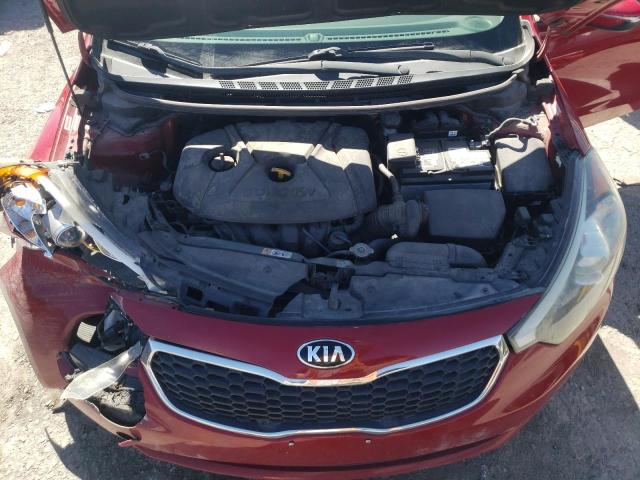 KNAFX4A64E5155769 - 2014 KIA FORTE LX RED photo 11