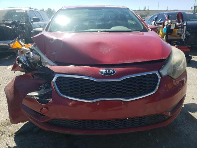 KNAFX4A64E5155769 - 2014 KIA FORTE LX RED photo 5