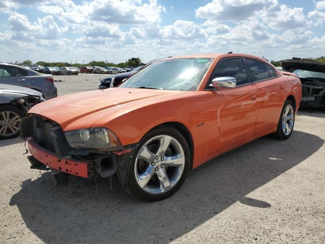 2C3CDXCT5EH350585 - 2014 DODGE CHARGER R/T ORANGE photo 1