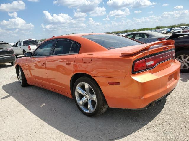 2C3CDXCT5EH350585 - 2014 DODGE CHARGER R/T ORANGE photo 2