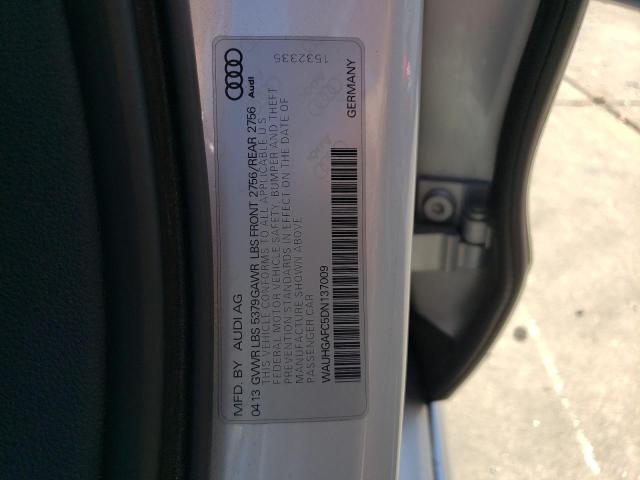 WAUHGAFC5DN137009 - 2013 AUDI A6 PRESTIGE 银色 照片 12