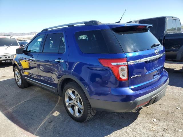 1FM5K7F80DGB32304 - 2013 FORD EXPLORER LIMITED BLUE photo 2