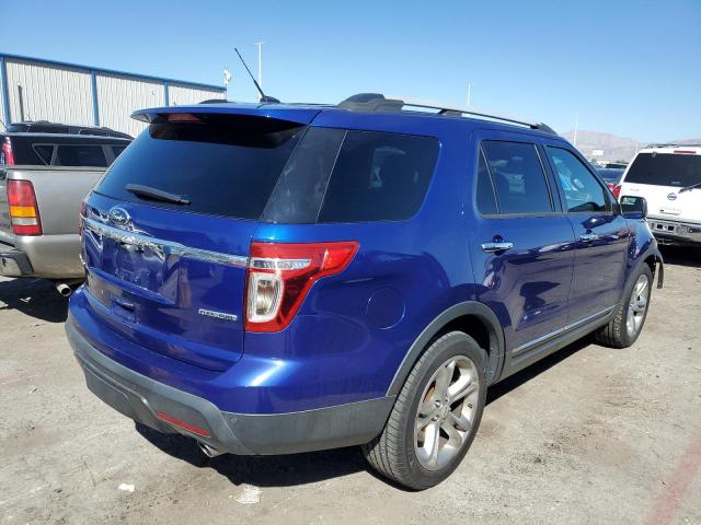 1FM5K7F80DGB32304 - 2013 FORD EXPLORER LIMITED BLUE photo 3