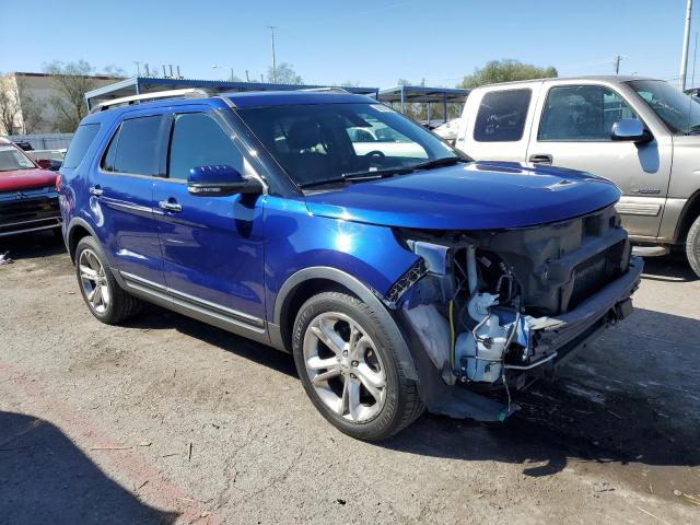 1FM5K7F80DGB32304 - 2013 FORD EXPLORER LIMITED BLUE photo 4