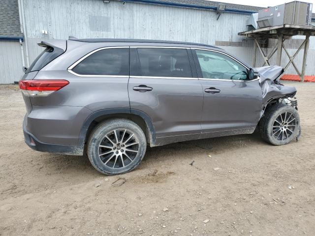 5TDKZRFH8JS536791 - 2018 TOYOTA HIGHLANDER SE ნაცრისფერი ფოტო 3