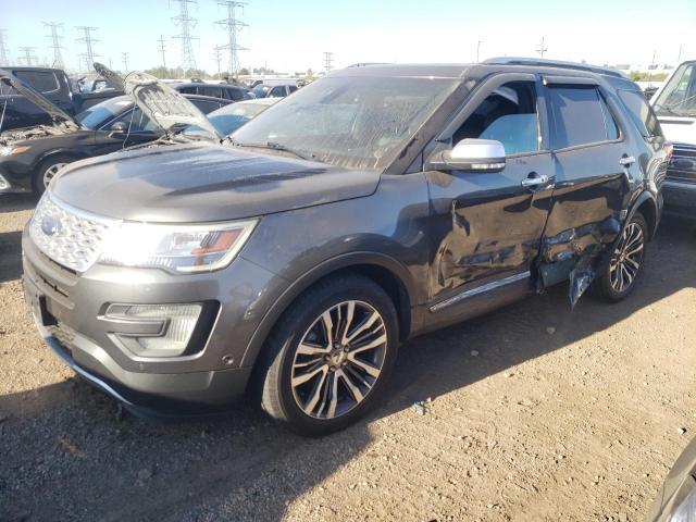 1FM5K8HT8GGC46496 - 2016 FORD EXPLORER PLATINUM GRAY photo 1