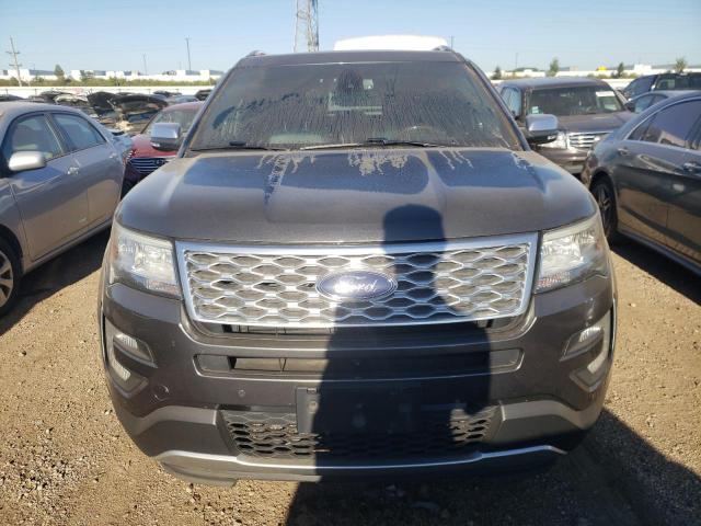 1FM5K8HT8GGC46496 - 2016 FORD EXPLORER PLATINUM GRAY photo 5