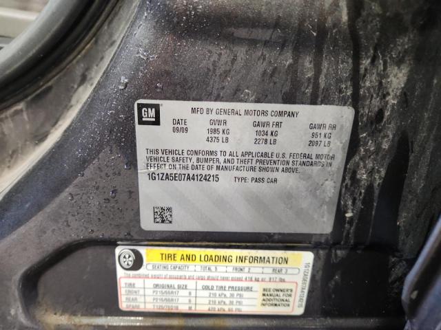 1G1ZA5E07A4124215 - 2010 CHEVROLET MALIBU LS GRAY photo 13