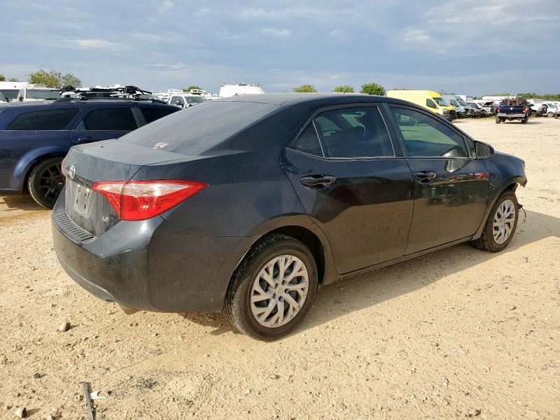 5YFBURHE1KP947154 - 2019 TOYOTA COROLLA L BLACK photo 3