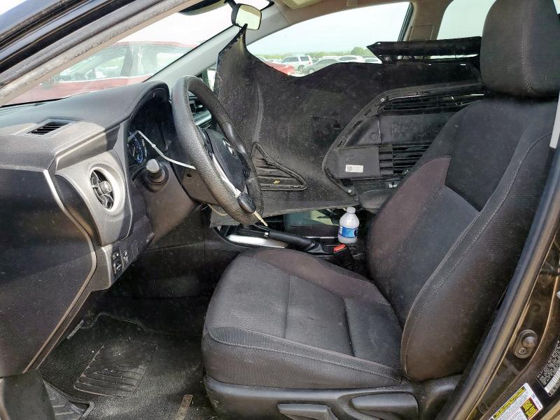 5YFBURHE1KP947154 - 2019 TOYOTA COROLLA L BLACK photo 7