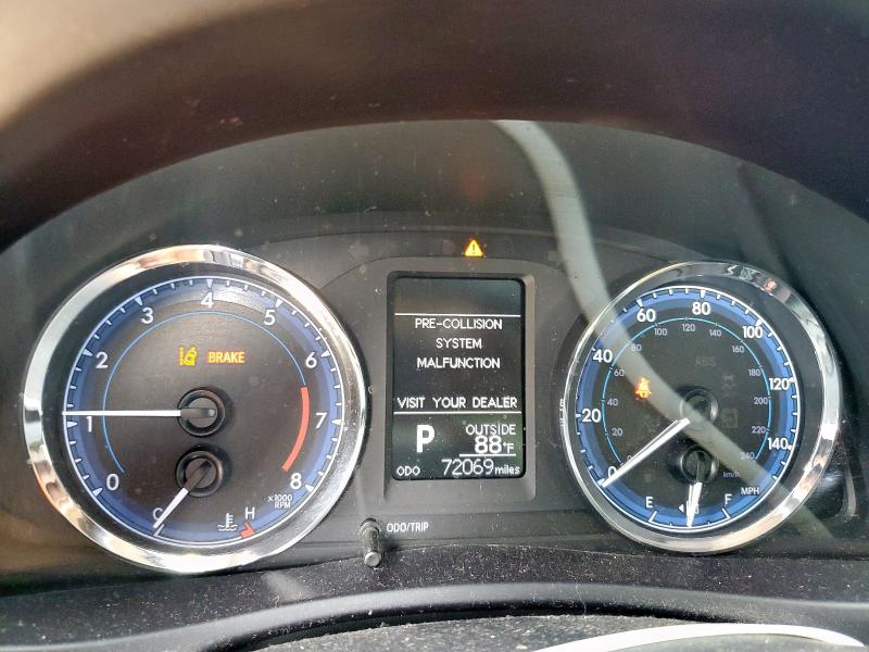 5YFBURHE1KP947154 - 2019 TOYOTA COROLLA L BLACK photo 9