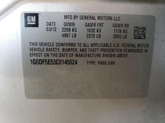 1G6DF5E53C0145624 - 2012 CADILLAC CTS LUXURY COLLECTION Gümüş foto 12