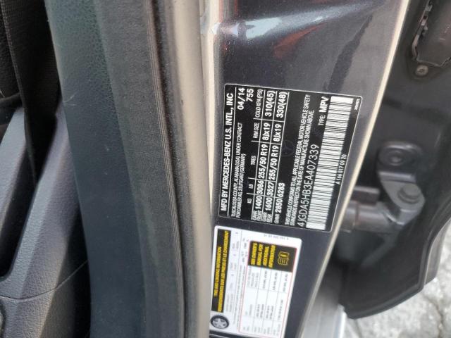 4JGDA5HB3EA407339 - 2014 MERCEDES-BENZ ML 350 4MATIC GRAY photo 12