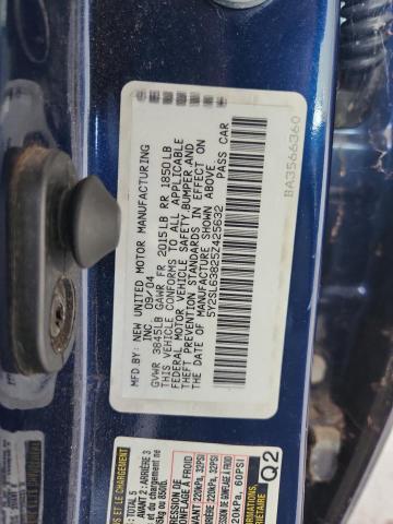 5Y2SL63825Z425632 - 2005 PONTIAC VIBE ლურჯი ფოტო 12