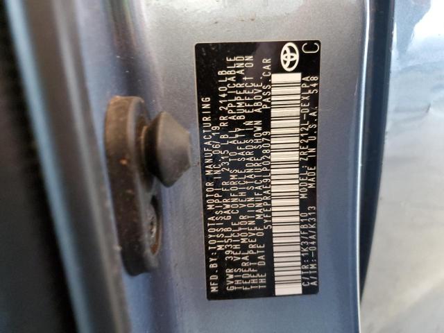 5YFEPRAE9LP028079 - 2020 TOYOTA COROLLA LE SILVER photo 13