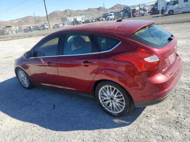 1FADP3N22EL348838 - 2014 FORD FOCUS TITANIUM BURGUNDY photo 2