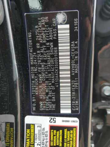 4T1DAACK3SU001068 - 2025 TOYOTA CAMRY XSE Қара фото 12