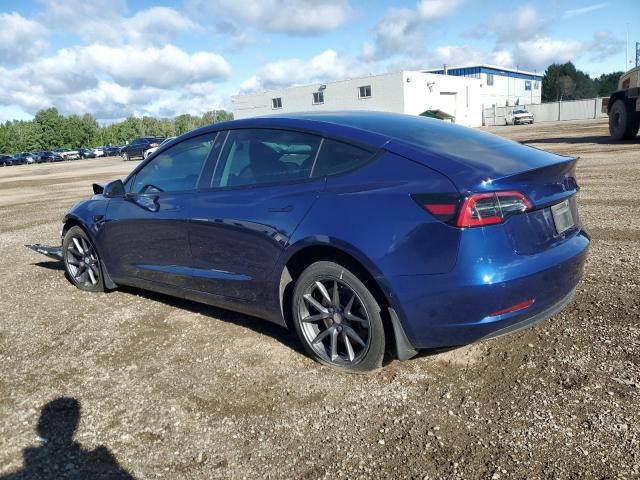 5YJ3E1EA1NF354348 - 2022 TESLA MODEL 3 蓝色 照片 2