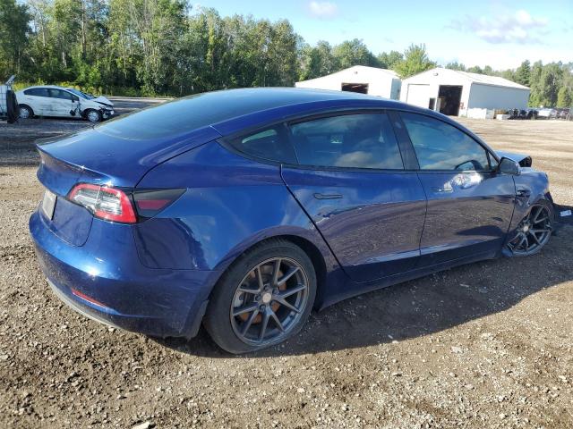 5YJ3E1EA1NF354348 - 2022 TESLA MODEL 3 蓝色 照片 3