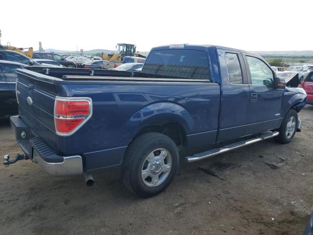 1FTFX1CT1CFB85002 - 2012 FORD F150 SUPER CAB BLUE photo 3