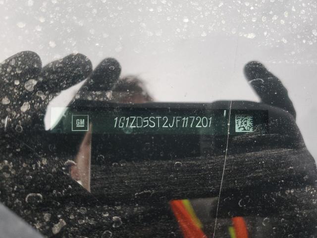 1G1ZD5ST2JF117201 - 2018 CHEVROLET MALIBU LT Grau Foto 12