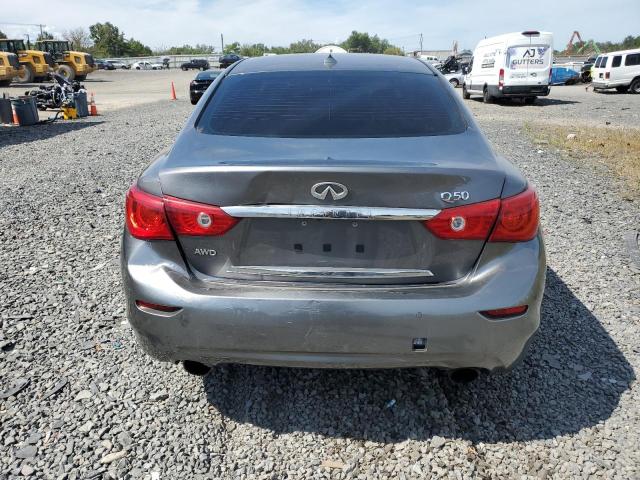 JN1BV7AR7FM400576 - 2015 INFINITI Q50 BASE GRAY photo 6