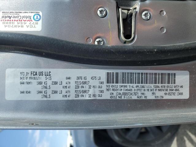 1C4NJRBB5FD417671 - 2015 JEEP PATRIOT SPORT GRAY photo 13