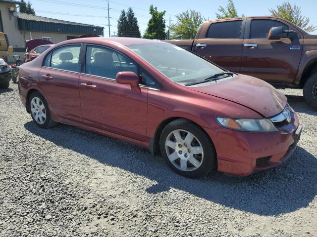 19XFA16529E002451 - 2009 HONDA CIVIC LX BURGUNDY photo 4