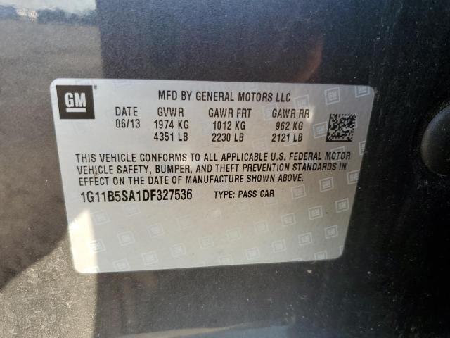 1G11B5SA1DF327536 - 2013 CHEVROLET MALIBU LS CHARCOAL photo 13