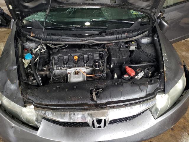 19XFA1F60BE043739 - 2011 HONDA CIVIC LX-S Մոխրագույն լուսանկար 11