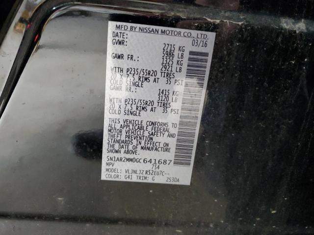 5N1AR2MM0GC641687 - 2016 NISSAN PATHFINDER S Noir photo 14