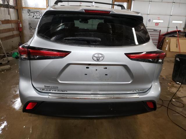 5TDGZRBH5LS516013 - 2020 TOYOTA HIGHLANDER XLE SILVER photo 6