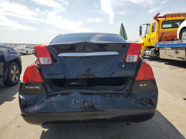 2HGES26773H552483 - 2003 HONDA CIVIC EX BLACK photo 6