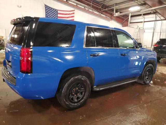 1GNSKDECXJR316992 - 2018 CHEVROLET TAHOE POLICE BLUE photo 3