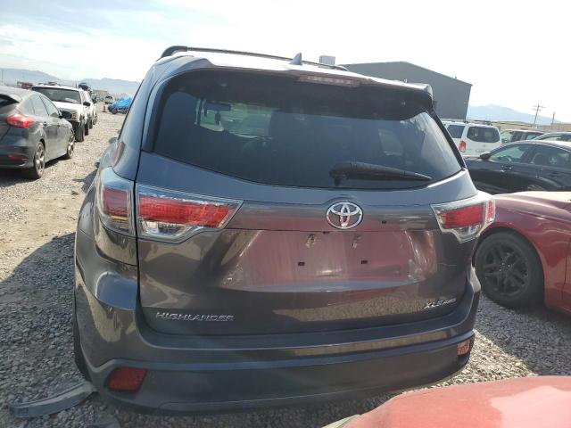 5TDJKRFH5GS325556 - 2016 TOYOTA HIGHLANDER XLE GRAY photo 6