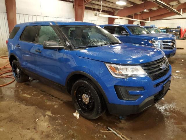1FM5K8AT6JGB69094 - 2018 FORD EXPLORER POLICE INTERCEPTOR BLUE photo 4
