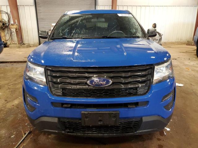1FM5K8AT6JGB69094 - 2018 FORD EXPLORER POLICE INTERCEPTOR BLUE photo 5