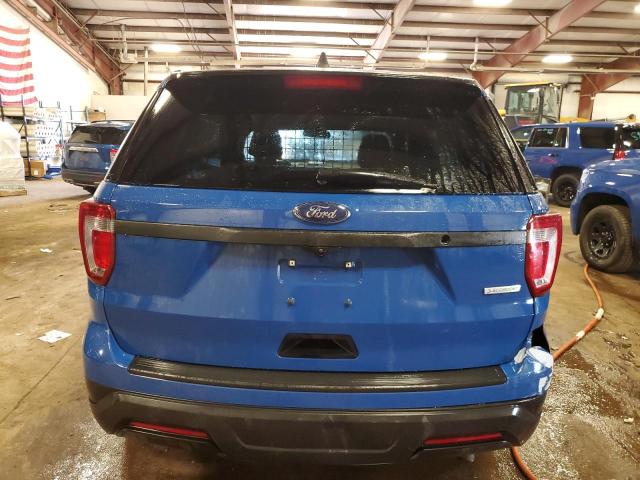 1FM5K8AT6JGB69094 - 2018 FORD EXPLORER POLICE INTERCEPTOR BLUE photo 6