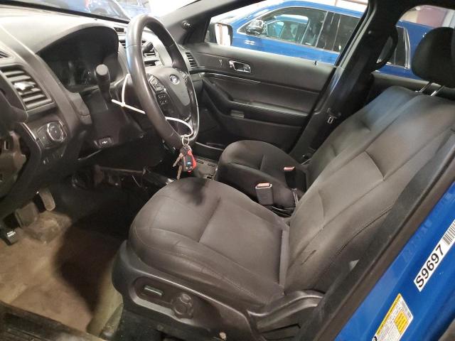 1FM5K8AT6JGB69094 - 2018 FORD EXPLORER POLICE INTERCEPTOR BLUE photo 7