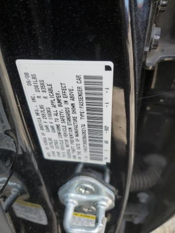 1HGCP36838A082174 - 2008 HONDA ACCORD EXL BLACK photo 12