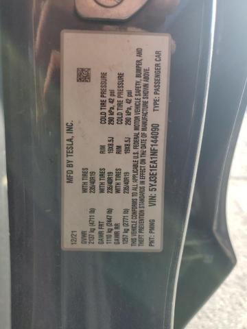 5YJ3E1EA1NF144090 - 2022 TESLA MODEL 3 გრაფიტი ფოტო 12