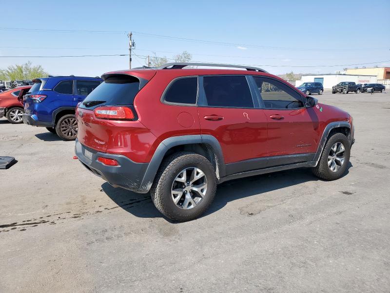 1C4PJMBSXGW153011 - 2016 JEEP CHEROKEE TRAILHAWK BURGUNDY photo 3