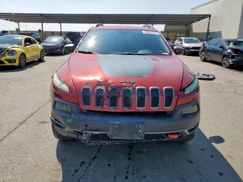 1C4PJMBSXGW153011 - 2016 JEEP CHEROKEE TRAILHAWK BURGUNDY photo 5