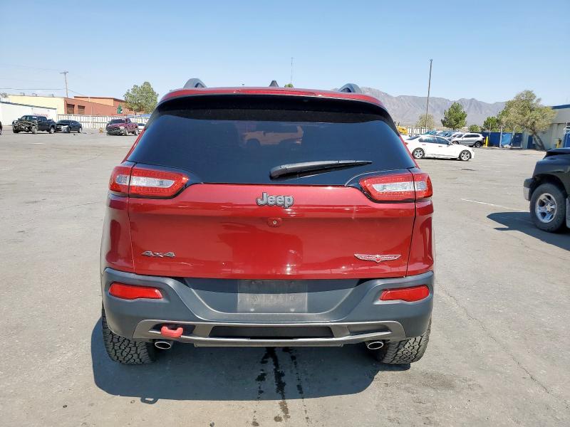 1C4PJMBSXGW153011 - 2016 JEEP CHEROKEE TRAILHAWK BURGUNDY photo 6