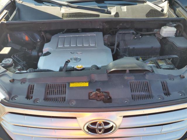 5TDZK3EH3CS065752 - 2012 TOYOTA HIGHLANDER BASE Чорний фото 12