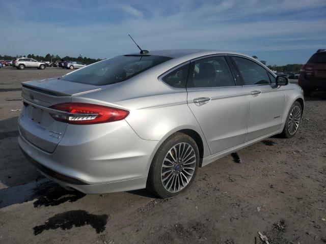 3FA6P0RU7HR187959 - 2017 FORD FUSION TITANIUM HEV SILVER photo 3