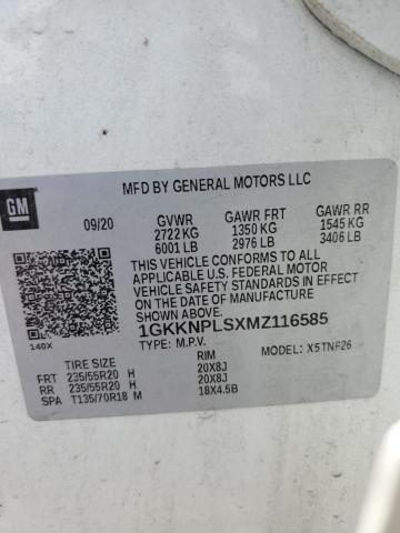 1GKKNPLSXMZ116585 - 2021 GMC ACADIA DENALI თეთრი ფოტო 14