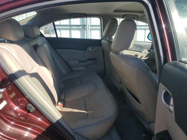 19XFB2F94CE327339 - 2012 HONDA CIVIC EXL ბურგუნდია ფოტო 10