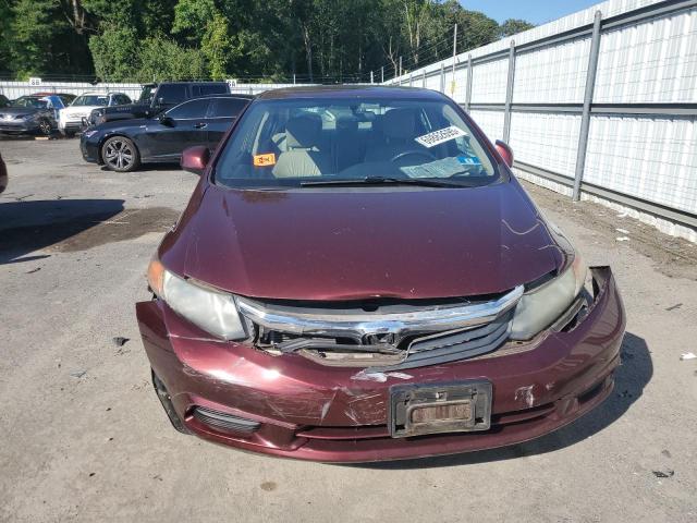 19XFB2F94CE327339 - 2012 HONDA CIVIC EXL ბურგუნდია ფოტო 5